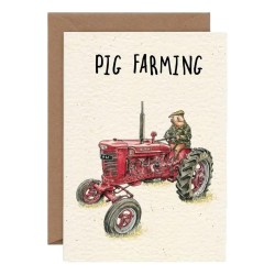 Bewilderbeest Greeting Card Pig Farming