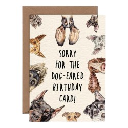 Bewilderbeest Greeting Card Dog Eared Card