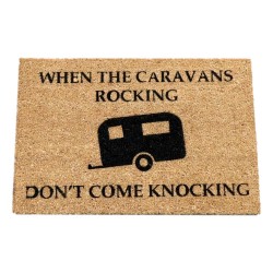 Artsy Coir Door Mat Caravan Rocking 60 x 40cm