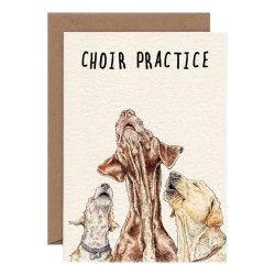 Bewilderbeest Greeting Card Choir Pratice