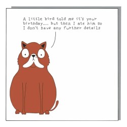 Not At All Jack Greeting Card A Little Bird