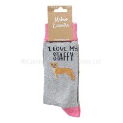 Urban Eccentric Socks I Love My Staffy