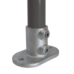 Tubeclamp Galvanised Steel Fitting Base Flange