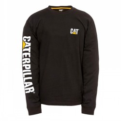 Caterpillar Trademark Long Sleeved Tee Shirt