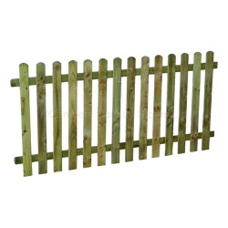 Heavy Duty Round Top Picket Fence Panel 180cm x 90cm