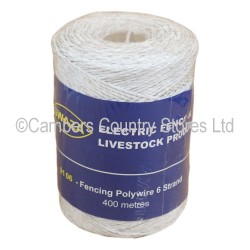 Fencing Polywire 6 Strand 400m