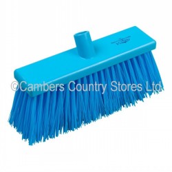 HBC Professional Broom Outdoor Stiff Blue 305mm