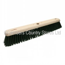 HBC Industrial Platform Broom Stiff Green