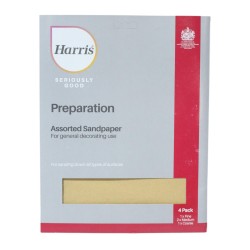 Harris Seriously Good Sandpaper Sheets 4 Pack