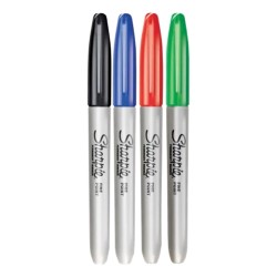 Sharpie Marker Pens Fine Tip Assorted 4 Pack