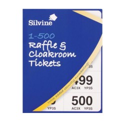 Silvine Cloakroom & Raffle Tickets 1-500