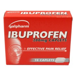 Galpharm Ibuprofen Caplets 200mg 16 Pack