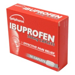 Galpharm Ibuprofen Caplets 200mg 16 Pack