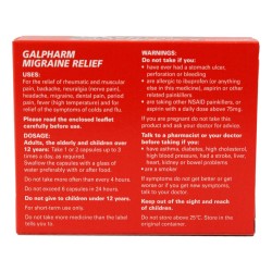 Galpharm Migraine Relief Capsules 16 Pack