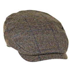 Heather Maxwell British Tweed Bond Flat Cap