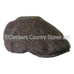 Heather Highland Harris Tweed Flat Cap