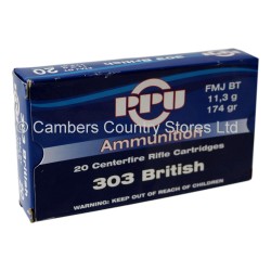 PPU .303 FMJ BT 174 Grain 20 Pack