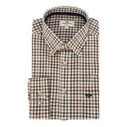 Hoggs Of Fife Garvock Cotton Twill Herringbone Shirt