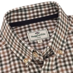 Hoggs Of Fife Garvock Cotton Twill Herringbone Shirt