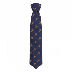 Hoggs Of Fife Silk Country Tie Flying Pheasants