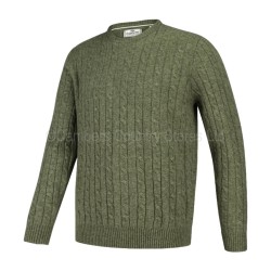 Hoggs Of Fife Jedburgh Crew Neck Cable Knit Pullover