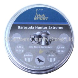 H & N Air Rifle Pellets Baracuda .25 x 150