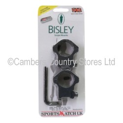 Bisley Scope Mounts 2 Piece 17mm Dovetail Hale High 30mm