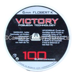 Flobert Victory Blanks .22 Crimped (6mm) 100 Pack