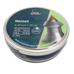 H & N Air Rifle Pellets Hornet .25 x 150 Pack