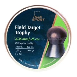 H & N Air Rifle Pellets Field Target .25 x 200 Pack