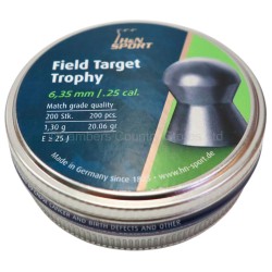 H & N Air Rifle Pellets Field Target .25 x 200 Pack