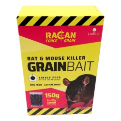 Racan Force Rat & Mouse Killer Grain Bait 6 x 25g