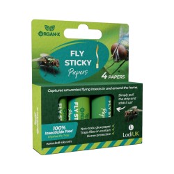 Organ-X Sticky Fly Papers 4 Pack