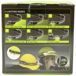 Luceco Rechargeable LED Head Torch With Motion Sensor