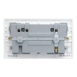 BG Rounded Edge Switched Socket 2 Gang With 2 USB 13A