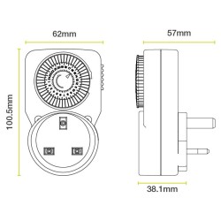 Masterplug Mechanical Timer 24 Hour