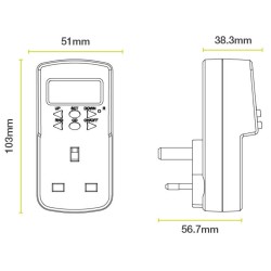 Masterplug Electronic Timer 7 Day Programmable