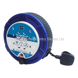 Masterplug Extension Lead Cable Cassette Reel 240v 5m