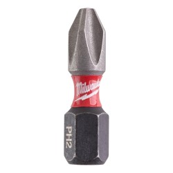 Milwaukee Shockwave 25mm PH2 Screwdriver Bits 2 Pack