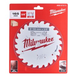 Milwaukee Circular Saw Blade 165mm x 5/8"