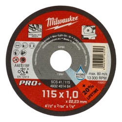 Milwaukee Pro+ Cutting Disk 115mm x 1mm Steel