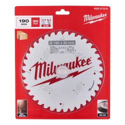 Milwaukee Circular Saw Blade 190mm x 30 x 1.6