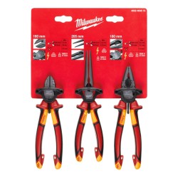 Milwaukee 3 Piece VDE Pliers Set