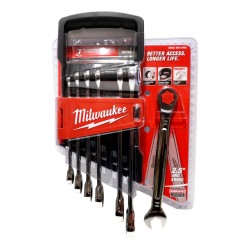 Milwaukee MAX BITE Ratcheting Spanner Set 7pc