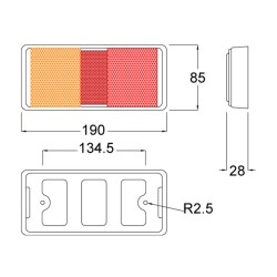 Maypole LED Rear Combi Lamp 10-30v