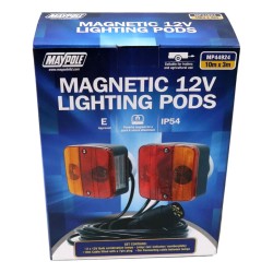 Maypole LED Trailer Lighting Pod Set Magnetic 10m Cable