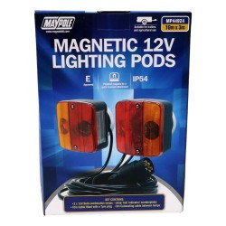 Maypole LED Trailer Lighting Pod Set Magnetic 10m Cable