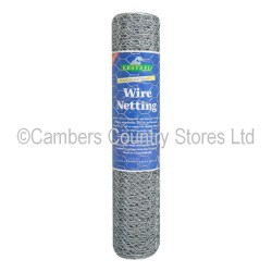 Galvanised Wire Netting 600 x 25 x 0.9mm x 25m