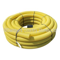 Twinwall Gas Pipe Duct Yellow 100mm x 50m