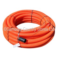 Twinwall Street Light Cable Duct Orange 94/110mm x 50m